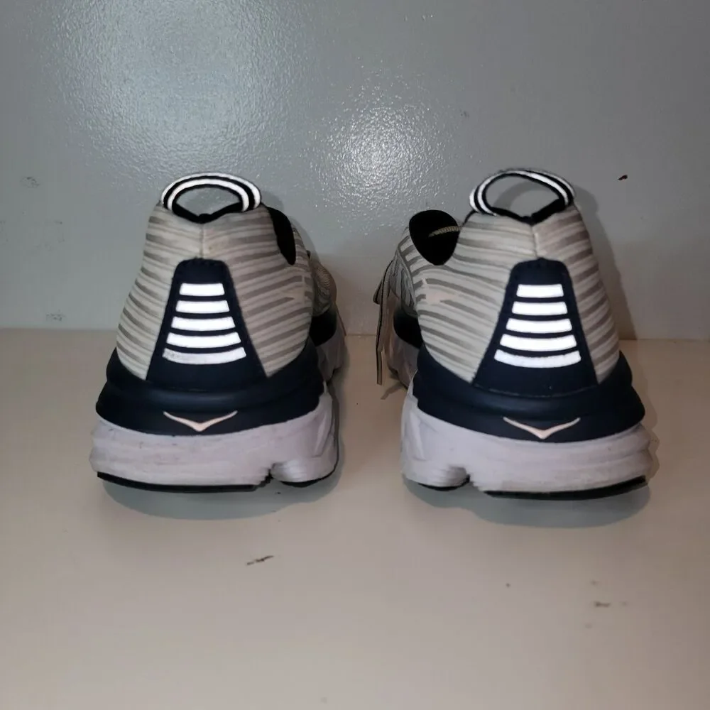 Hoka One One Bondi 6 Women’s Shoes Size 9 Gray Blue Running 1019270